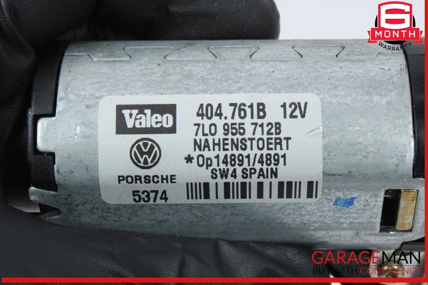 03-10 Porsche Cayenne S 955 957 Rear Tailgate Window Wiper Motor 7L0955712B OEM