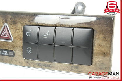 05-07 Mercedes W203 C230 Dash Hazard Light Door Lock Switch Controller Walnut