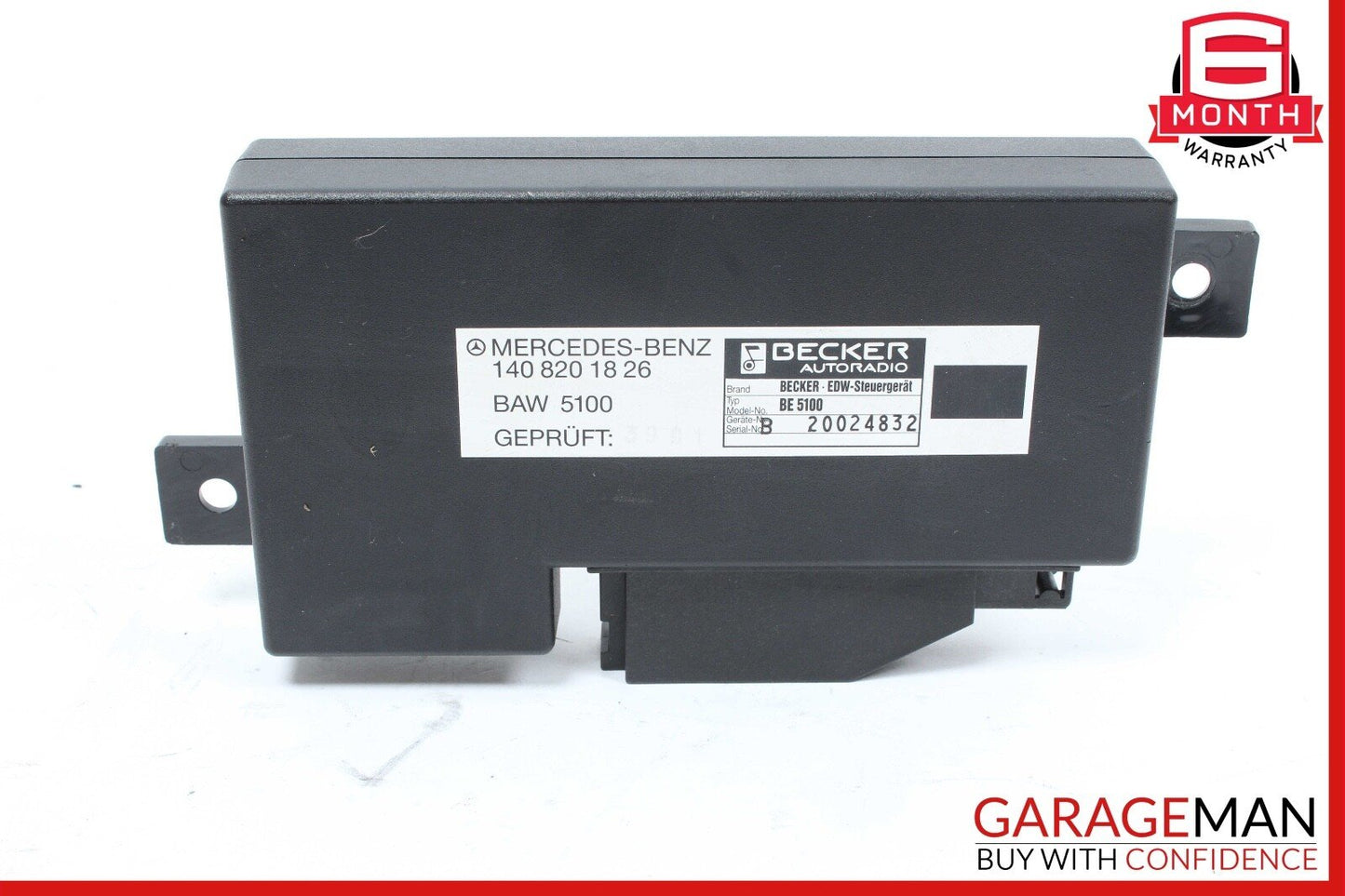 92-95 Mercedes W140 500SEL Becker Anti Theft Alarm Module Unit 1408201826 OEM