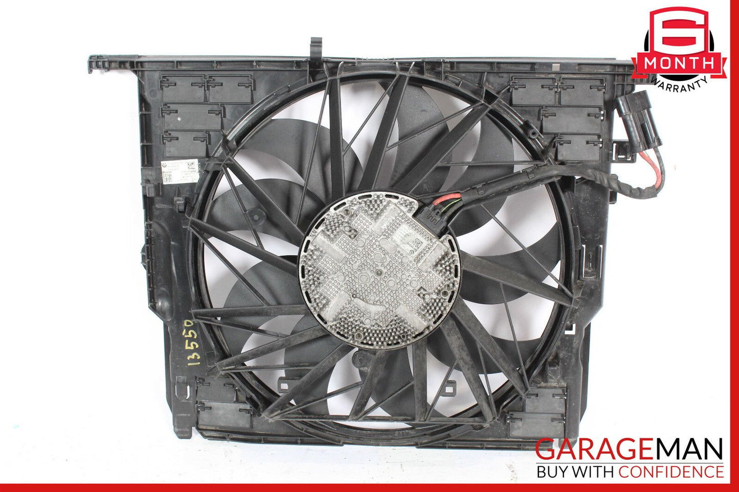 09-19 BMW 550i Engine Motor Cooling Fan Shroud OEM