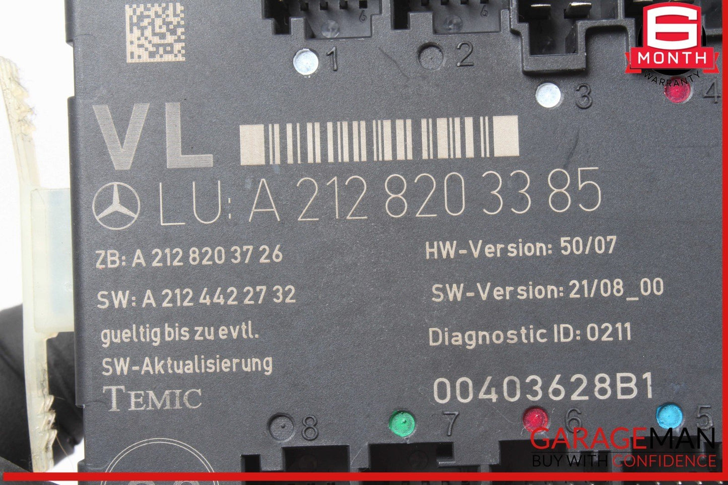 08-18 Mercedes W212 E350 SLK350 E400 Front Left Side Door Control Module OEM