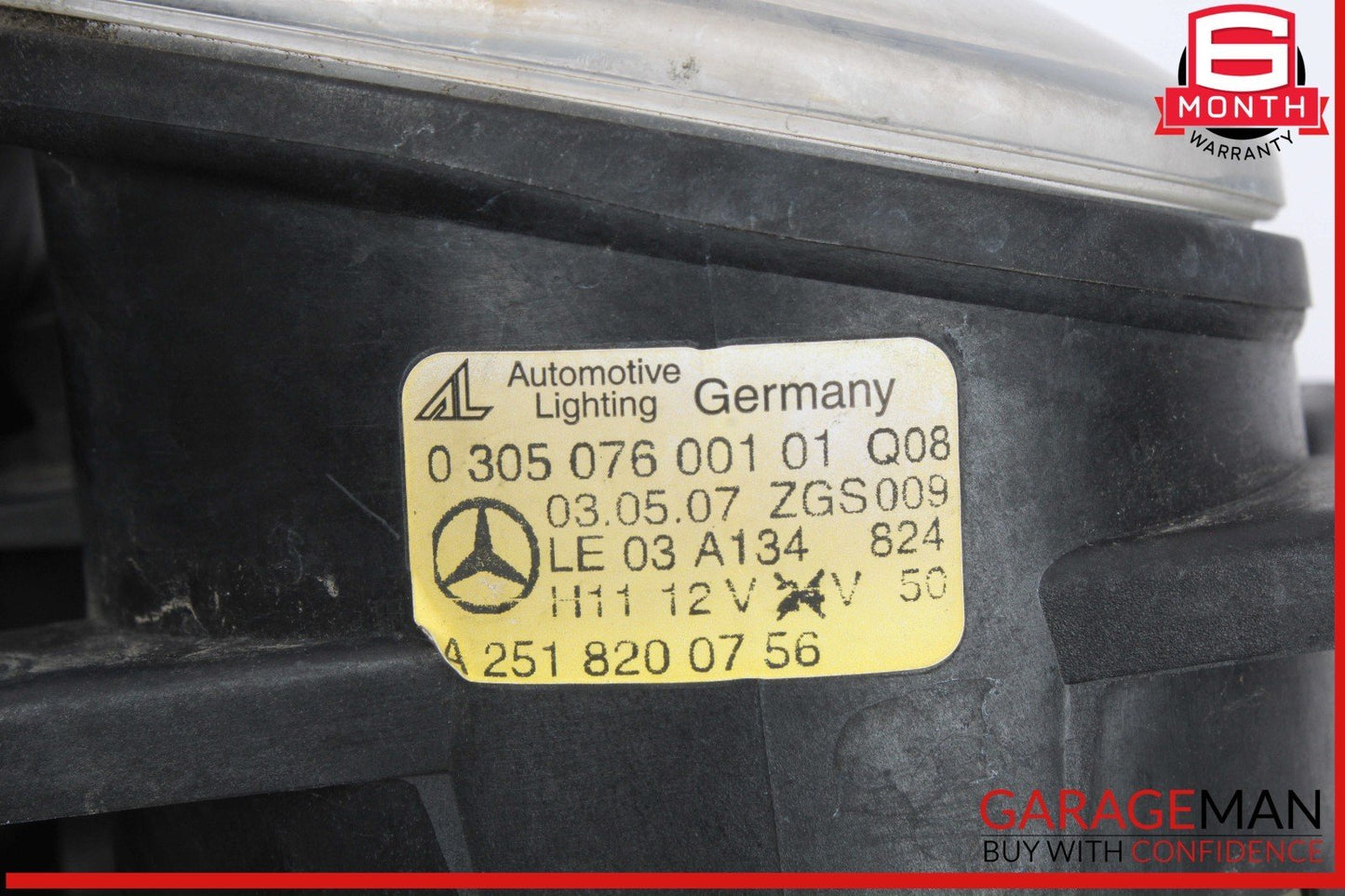 06-12 Mercedes W164 ML350 GL450 CL550 Front Left Side Bumper Fog Light Lamp OEM