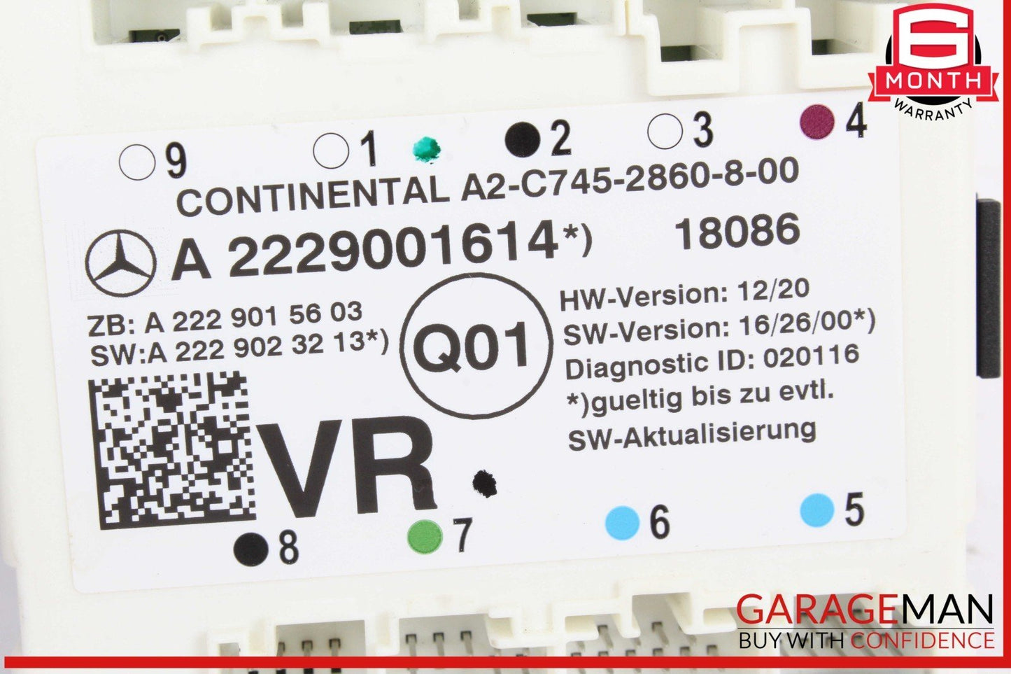 15-20 Mercedes X253 GLC350e Front Right Passenger Side Door Control Module Unit