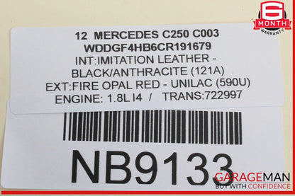 08-18 Mercedes W204 C250 E350 E400 Front Right Side Door Control Module Unit OEM