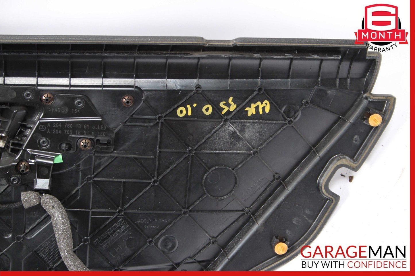 10-15 Mercedes X204 GLK350 GLK250 Rear Left Driver Interior Door Panel Black OEM