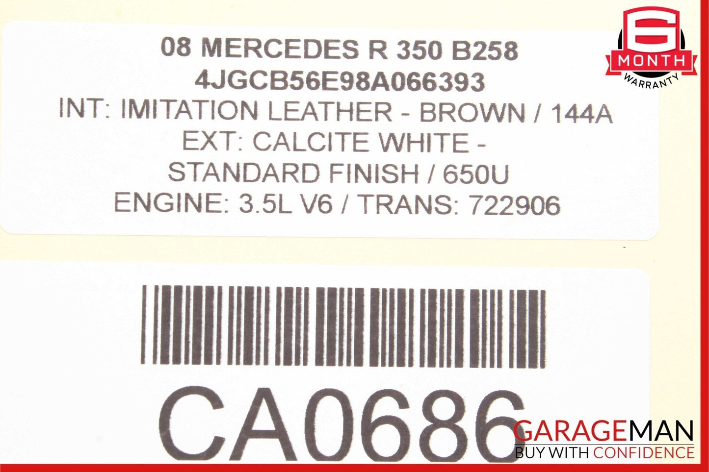 06-13 Mercedes W251 R350 E350 Rear Air Suspension Control Module Unit