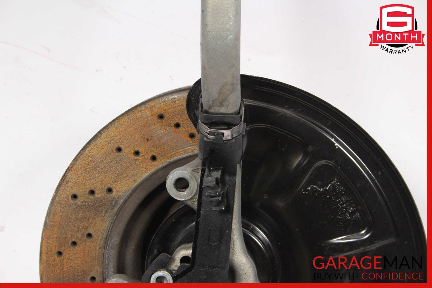 03-09 Mercedes W211 E350 RWD Front Left Spindle Knuckle Hub w/ Brake Rotor Disc