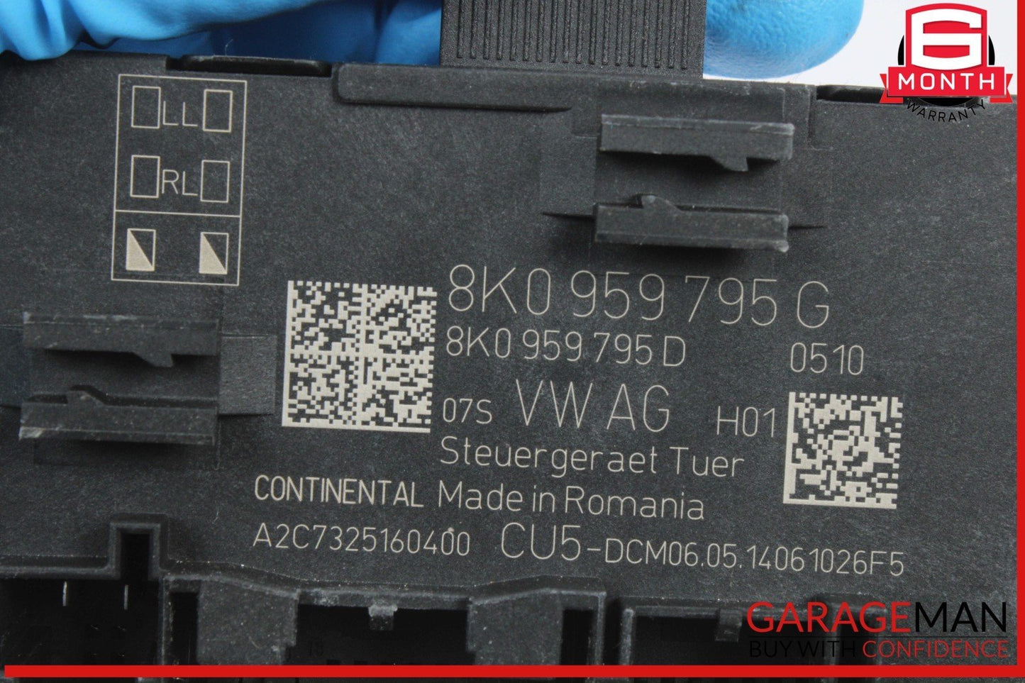 13-17 Audi SQ5 Q5 Rear Right Passenger Side Door Control Module Unit 8K0959795G