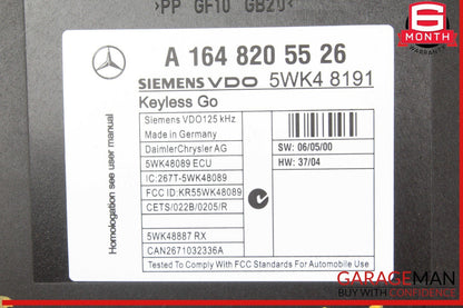 06-12 Mercedes W164 ML500 ML350 ML63 AMG Keyless Go Controller Module Unit OEM