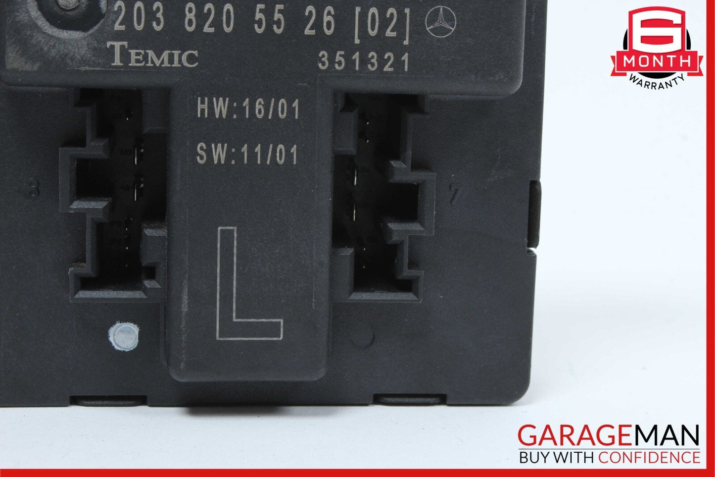 01-07 Mercedes W203 C32 AMG C230 C280 Front Left Side Door Control Module Unit