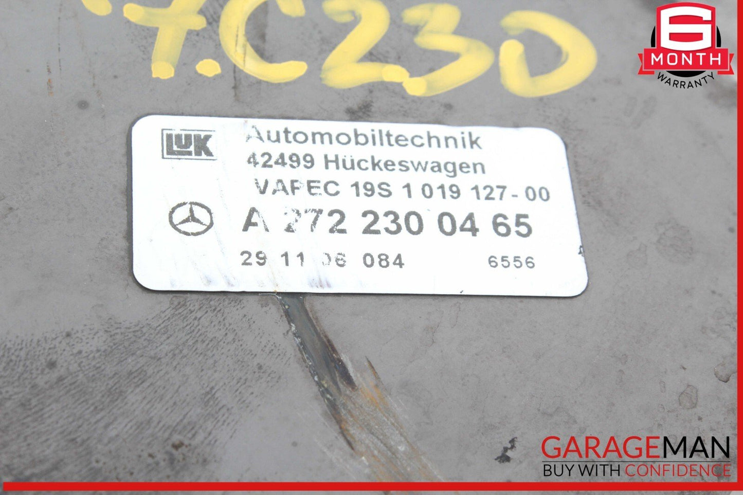 06-11 Mercedes W203 C230 Engine Motor Brake Vacuum Pump 2722300465 OEM