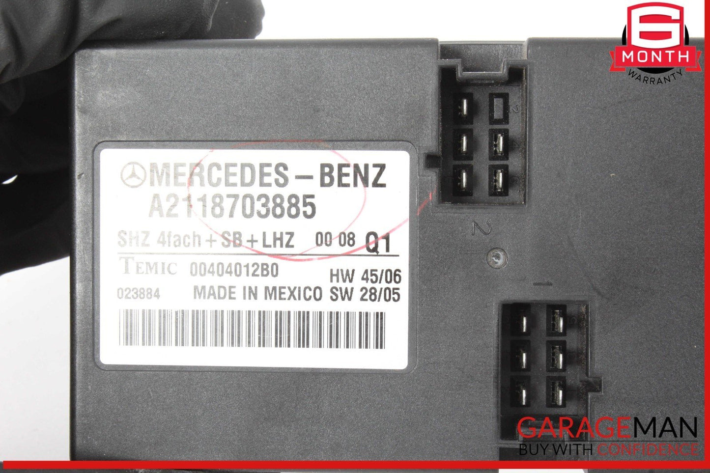 06-13 Mercedes X164 GL550 Heated Seat Control Module Unit 2118703885 OEM