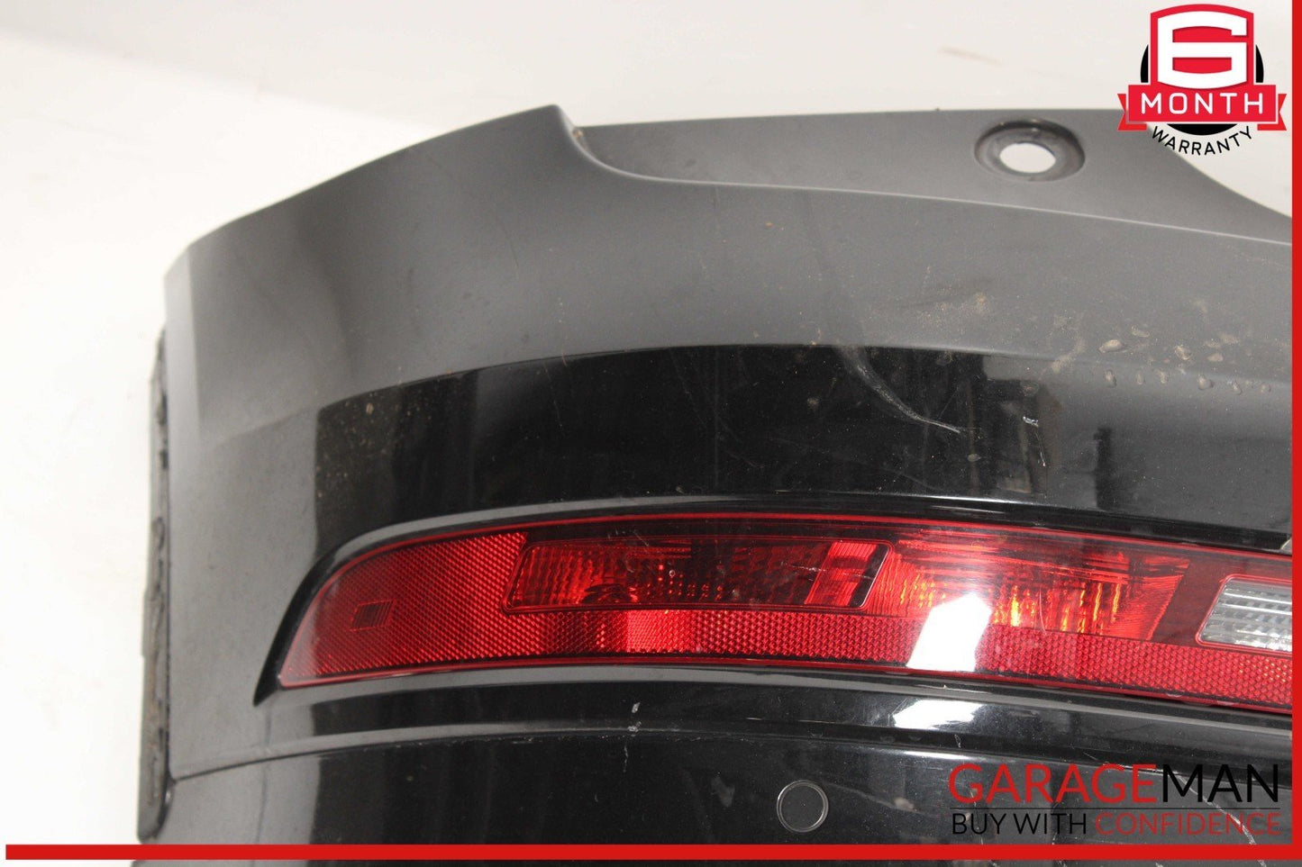16-18 Audi Q3 Rear Bumper Cover w/ Parking PDC Sensors Black OEM