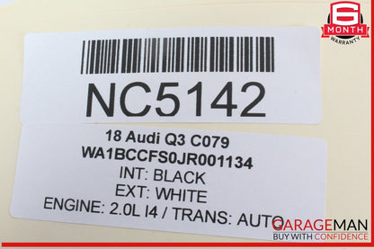 15-18 Audi Q3 Front Right Passenger Side Window Regulator Motor 8K0959802B OEM