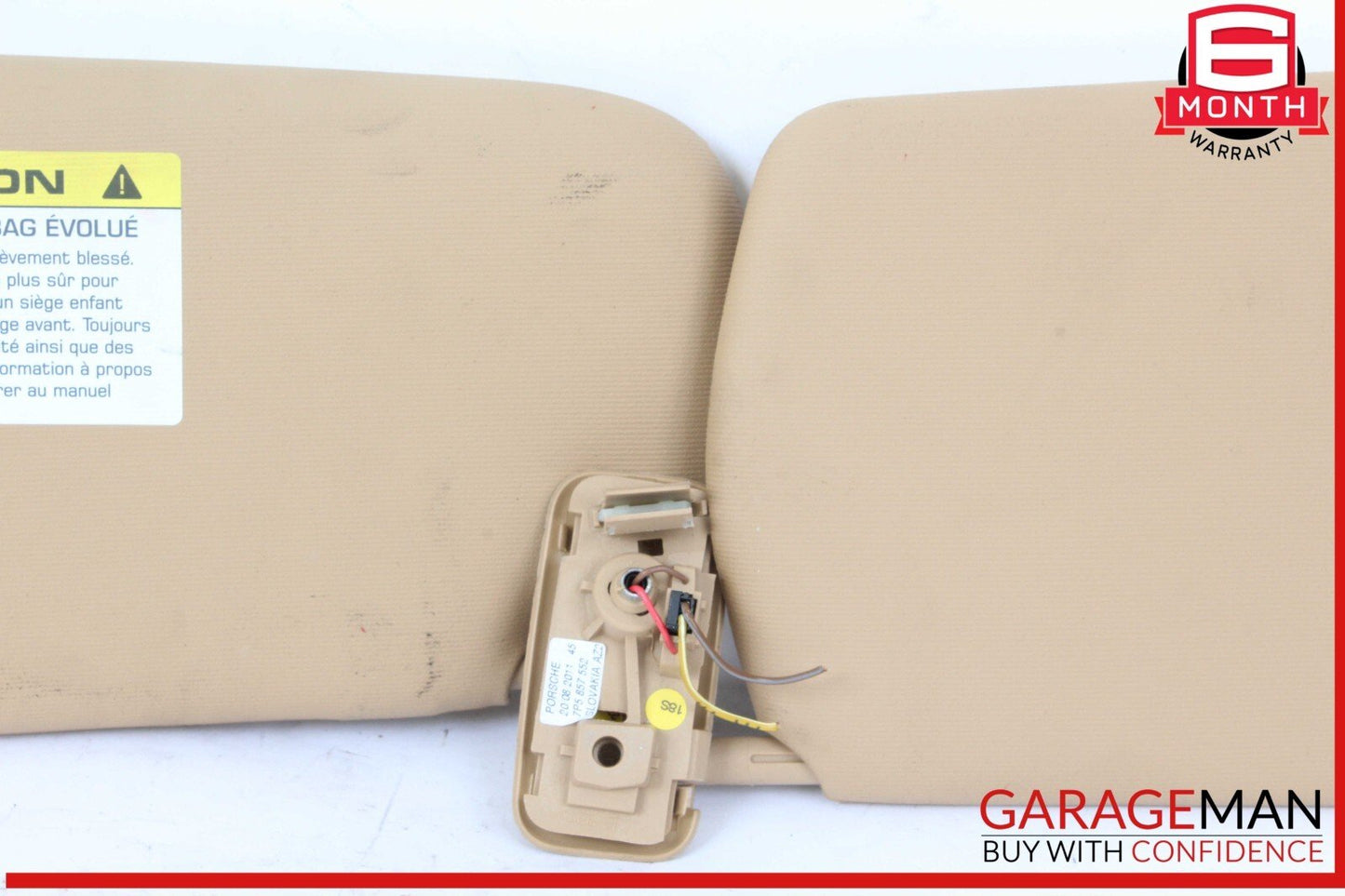 11-18 Porsche Cayenne S 958 Front Right Side Sun Visor Shade Cover OEM