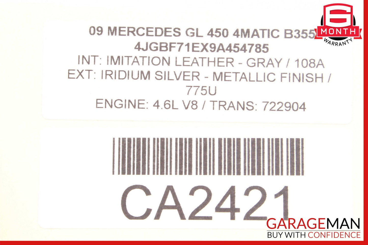 06-17 Mercedes X164 GL450 ML350 Front Right Seat Lumbar Switch 2048702658 OEM