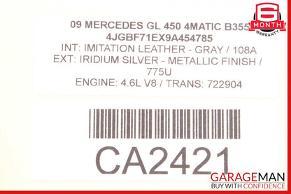 06-17 Mercedes X164 GL450 ML350 Front Right Seat Lumbar Switch 2048702658 OEM
