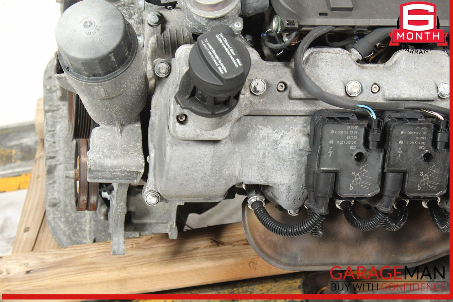 98-02 Mercedes W208 CLK320 E320 3.2L V6 Engine Motor Block Assembly 99k