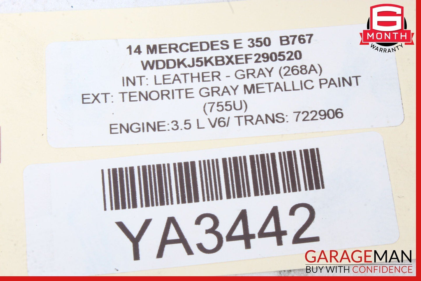 09-15 Mercedes W207 E350 GLK350 Rear Right Side Lower Tie Rod Control Arm OEM