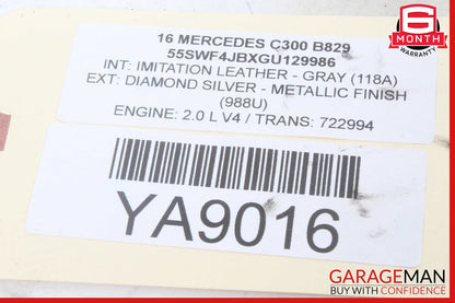 15-20 Mercedes W205 C300 Rear Right / Left Suspension Upper Control Arm OEM