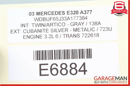 03-09 Mercedes W211 E500 Rear Right / Left Door Window Control Switch Button OEM