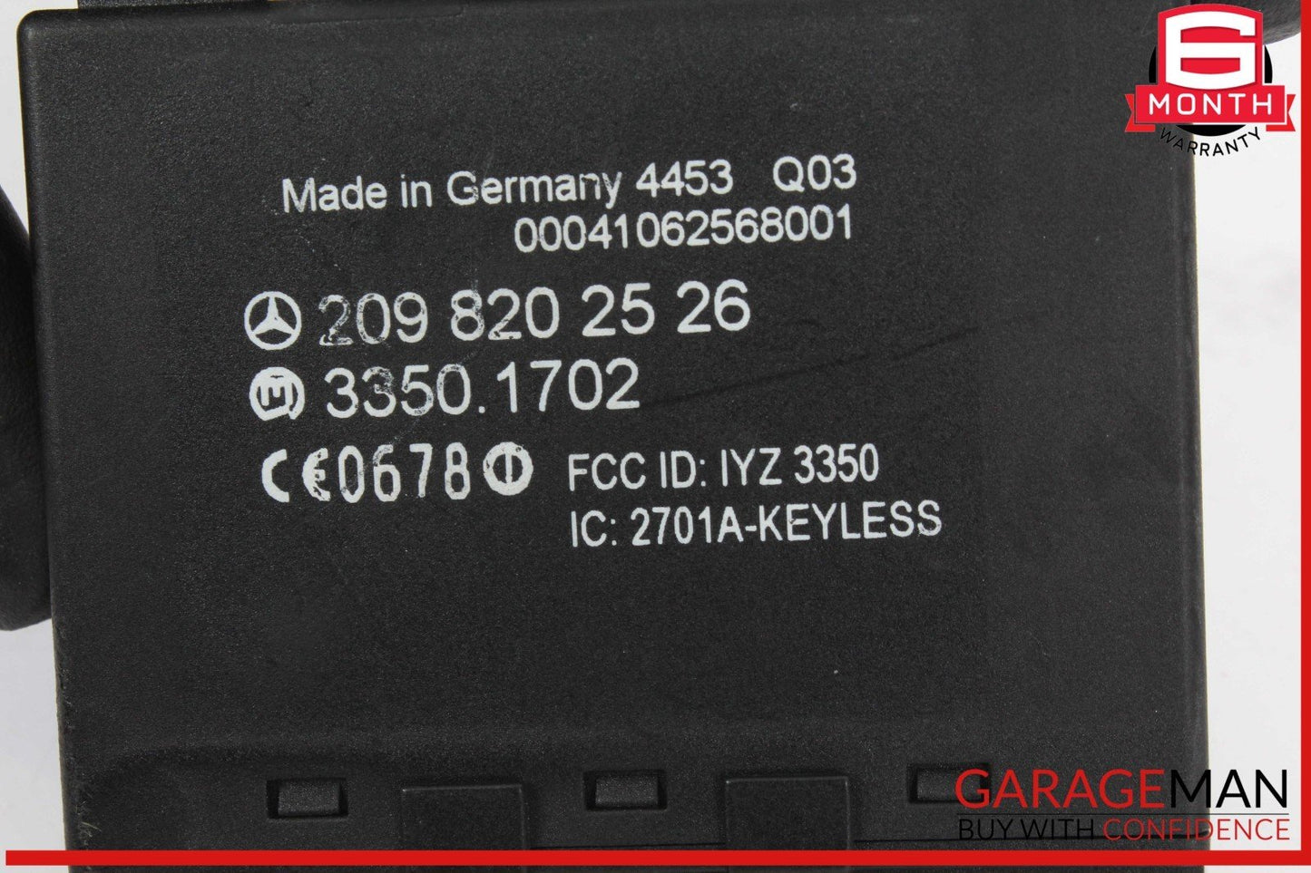 03-09 Mercedes W209 CLK350 CLK500 CLK55 Keyless Go Control Module Unit