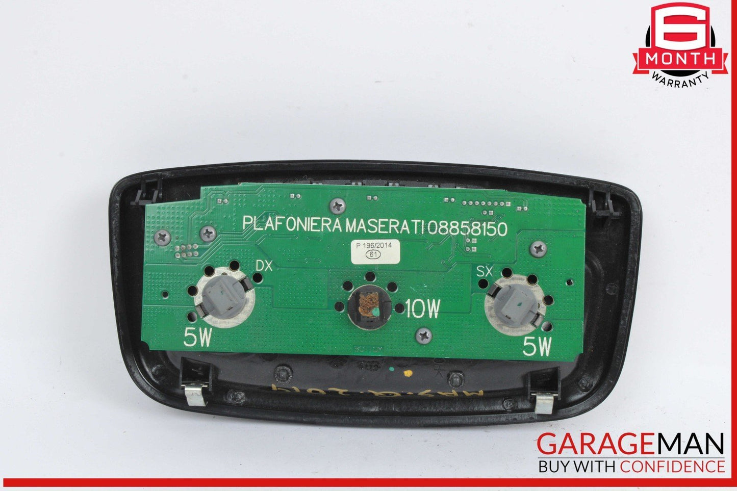 14-17 Maserati Quattroporte S Rear Interior Overhead Dome Light Lamp OEM