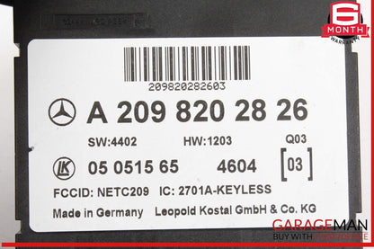 03-09 Mercedes W209 CLK350 CLK550 CLK55 Antenna Keyless Module Unit