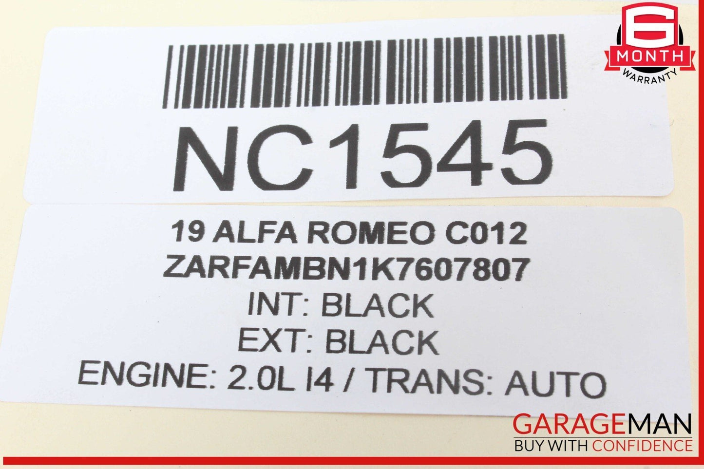 17-21 Alfa Romeo Giulia Rear Right or Rear Left Side Control Arm Link K2068-03