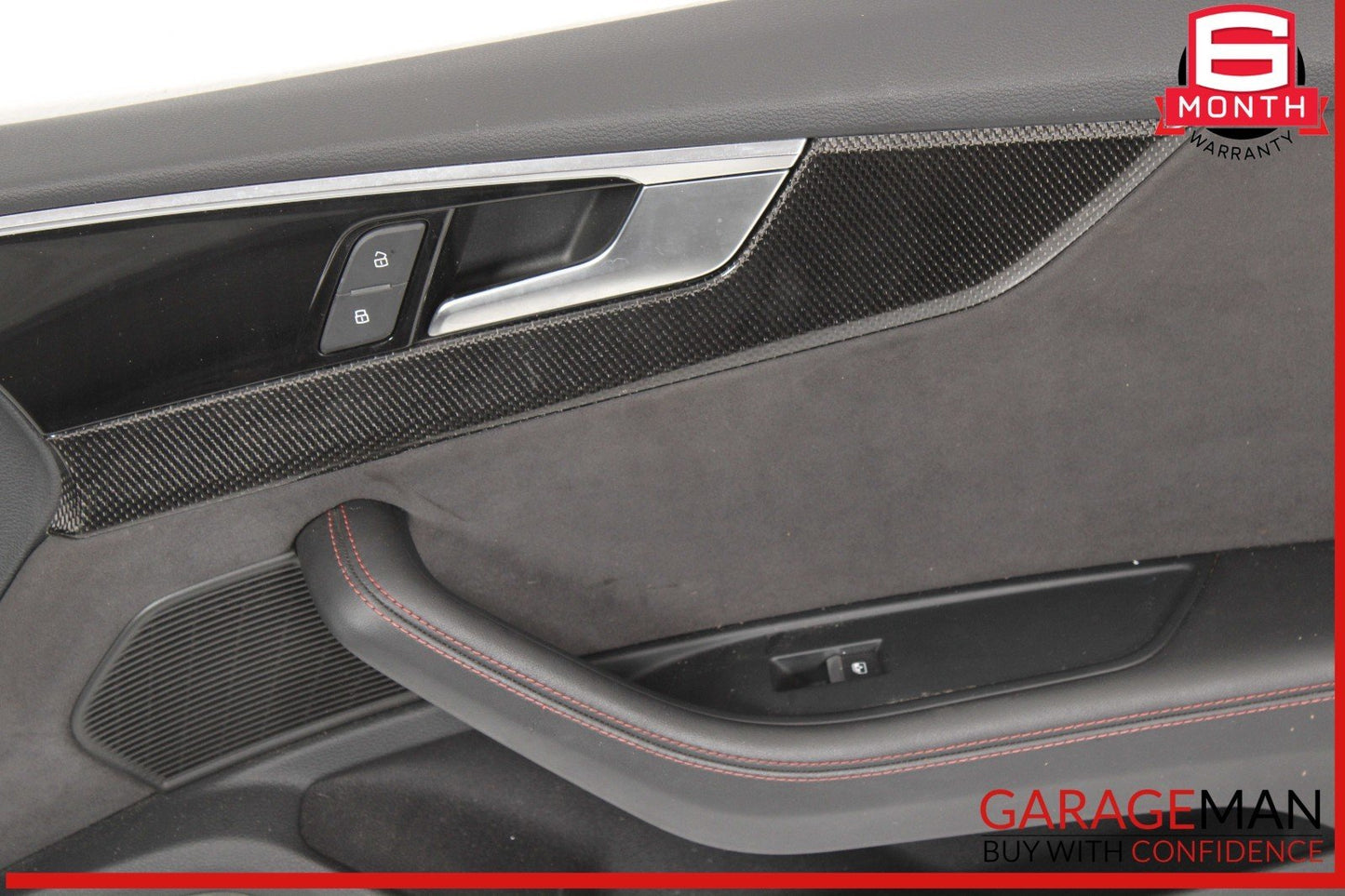 18-24 Audi S5 A5 RS5 Front Right Side Interior Door Panel Leather / Suede OEM