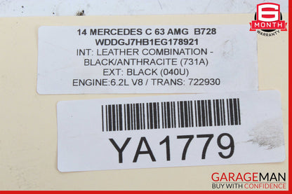 08-15 Mercedes W204 C63 AMG Exhaust System Hose Pipe Tube OEM