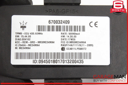17-20 Maserati Levante M161 Tire Pressure Monitor System TPMS Module OEM