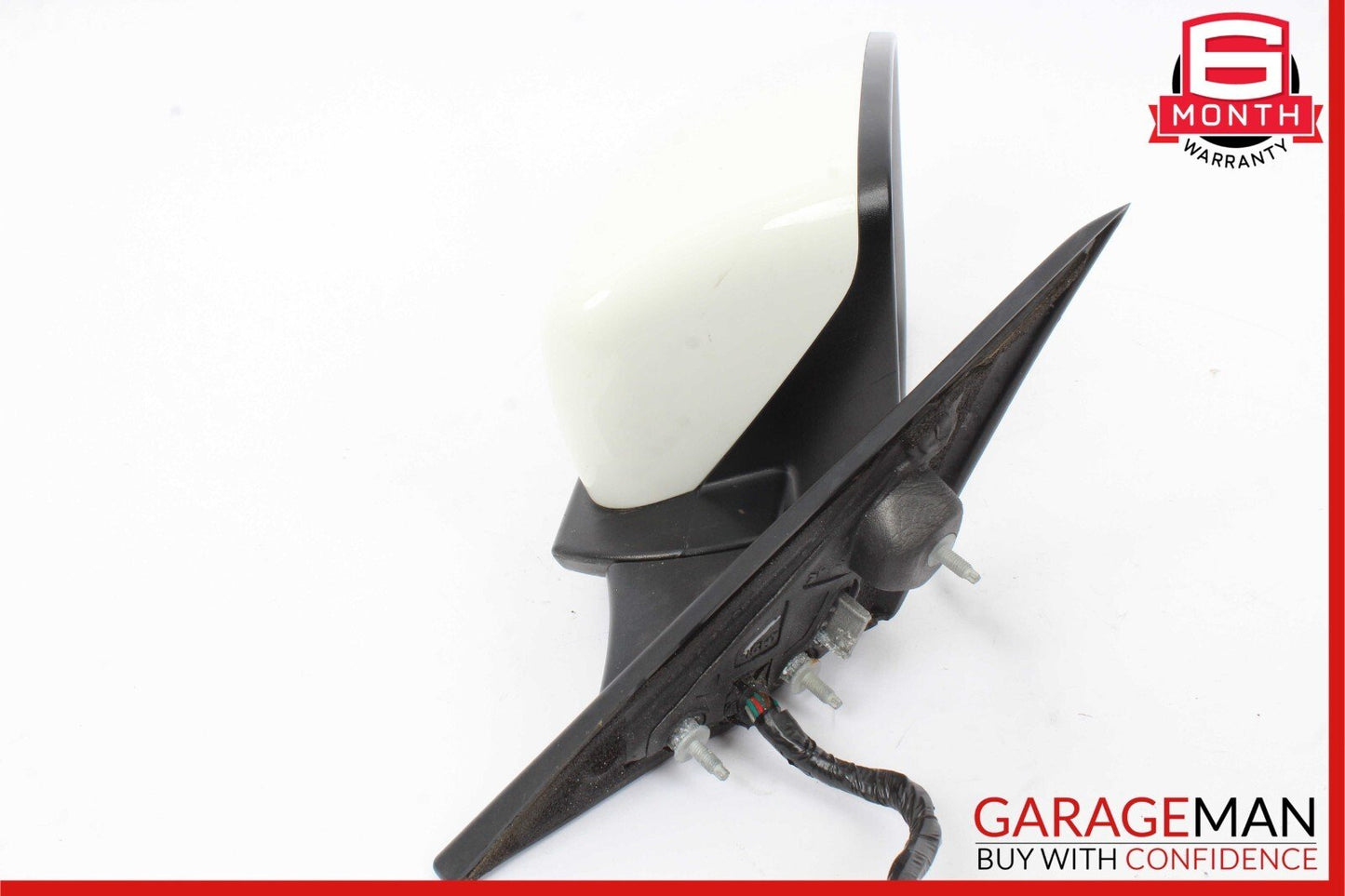 14-17 Maserati Ghibli Front Right Side Mirror Door Rear View White