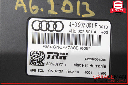 2012-2018 Audi A6 Electronic Parking Brake Control Module 4H0907801F Genuine