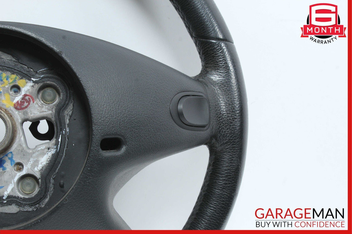 06-09 Mercedes W164 ML350 4MATIC Steering Wheel Black w/ Wood Top OEM