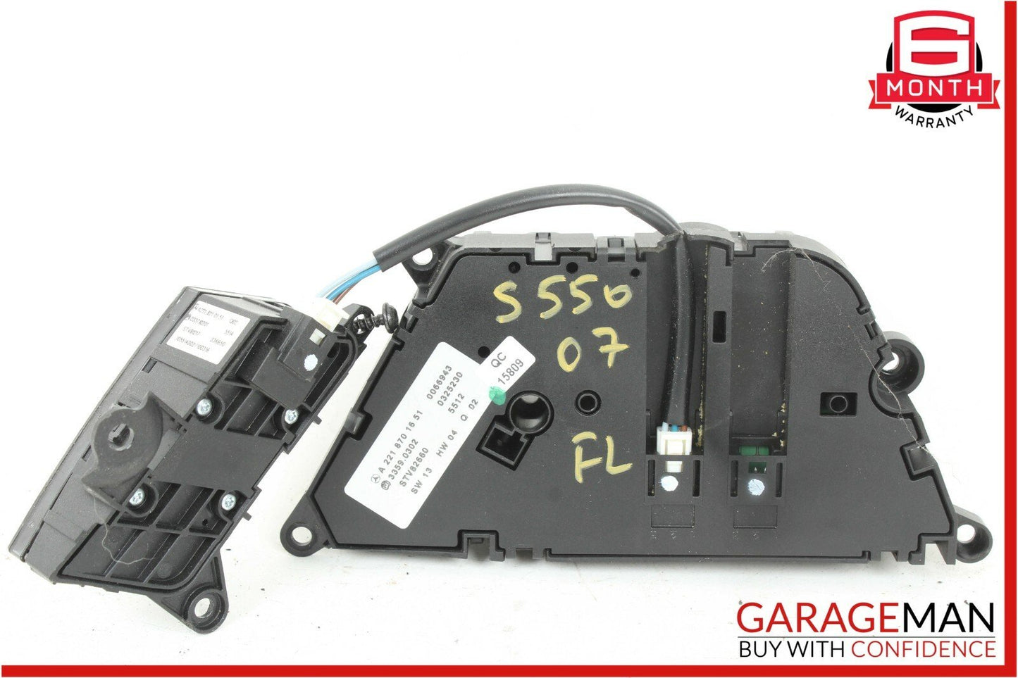 07-13 Mercedes W221 S550 CL550 Front Left Driver Side Seat Control Switch Set