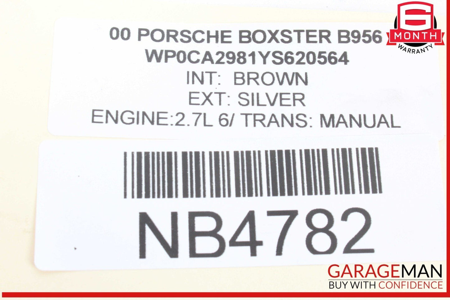 97-04 Porsche Boxster 986 Rear Right or Left Shock Absorber Spring Strut OEM