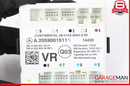 15-20 Mercedes W205 C300 Front Right Passenger Side Door Control Module Unit OEM