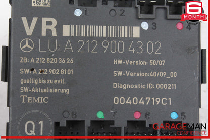08-18 Mercedes W204 C300 Front Right Passenger Side Door Control Module OEM