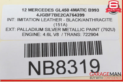 06-13 Mercedes X164 GL450 4MATIC Front Left Driver Side Door Control Module OEM