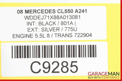 07-09 Mercedes W216 CL550 S550 Information Navigation Display Screen Monitor OEM