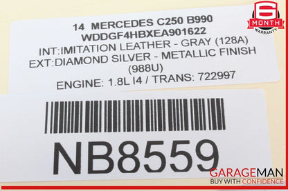 12-14 Mercedes W204 C250 Gear Shift Selector Indicator Knob Boot Assembly OEM