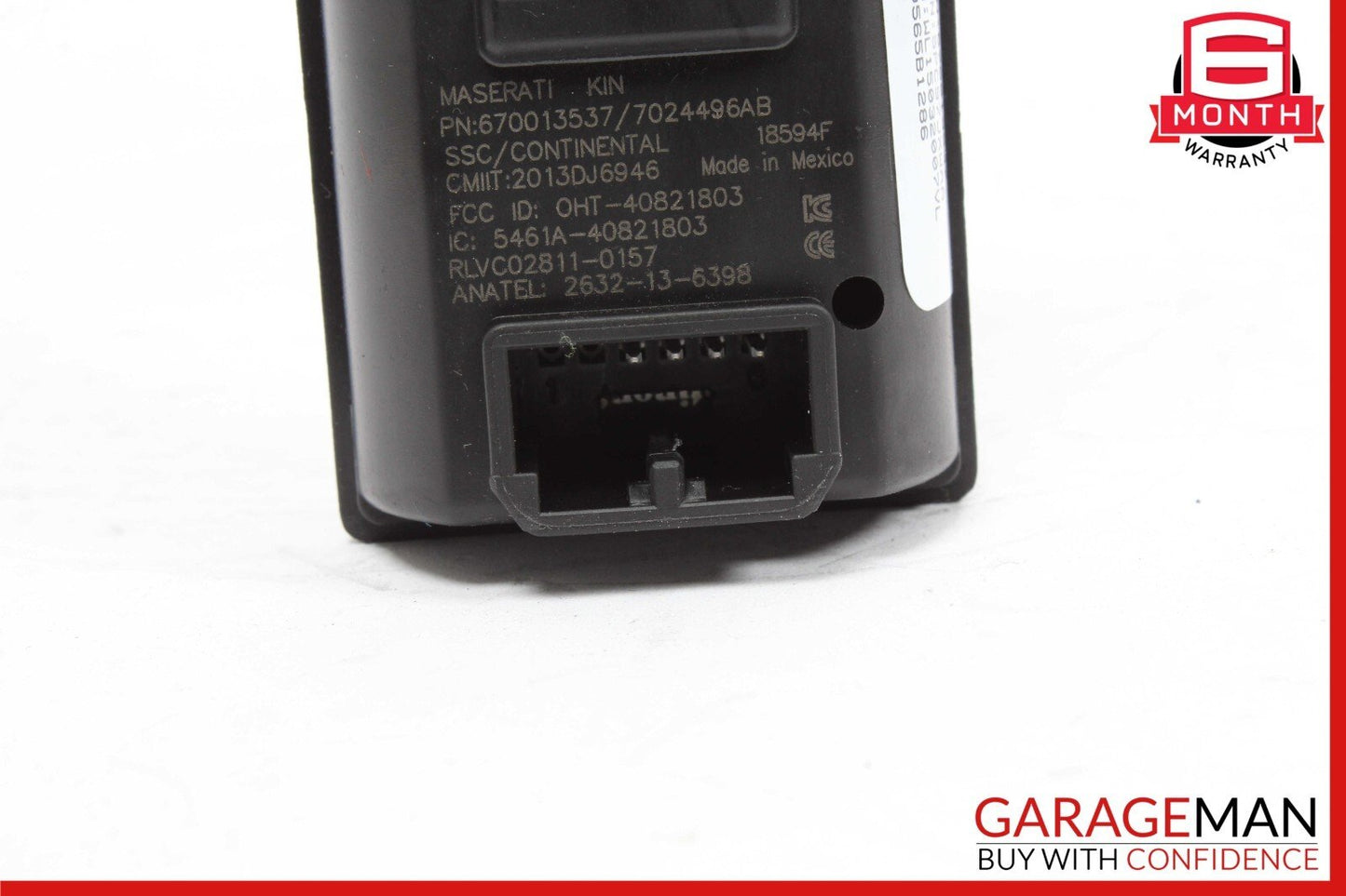 13-17 Maserati Quattroporte Ignition Engine Start Stop Switch Control 670013537