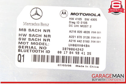 07-13 Mercedes W221 S550 CL550 Bluetooth Communication Controller Module OEM