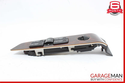 03-06 Mercedes W220 S600 Front Left Driver Side Master Window Switch Panel Wood