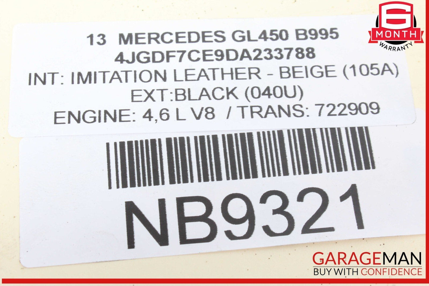 02-19 Mercedes X166 GL450 CL600 AUX Auxiliary Circulation Water Pump OEM