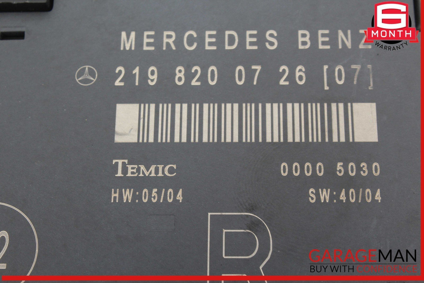 06-11 Mercedes W219 CLS500 CLS550 Front Right Door Control Module 2198200726 OEM