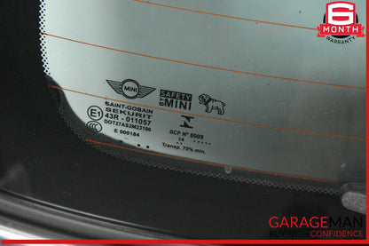 14-16 Mini Cooper Hardtop Rear Trunk Lid Hatch Tailgate OEM