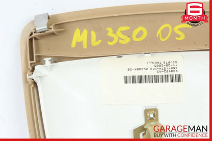 06-13 Mercedes ML550 GL450 R350 Rear Overhead Dome Light Lamp Reading Map Beige