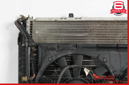 90-91 Mercedes R129 500SL Engine Water Cooling A/C Condenser Radiator w/ Fan OEM